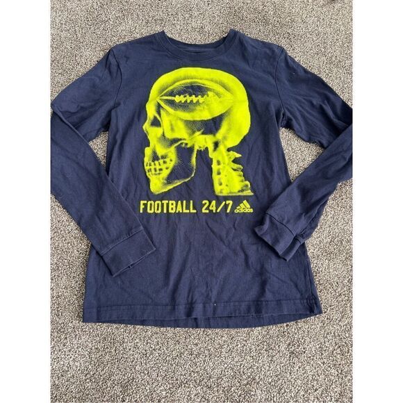 Adidas youth large football graphic long sleeve tee - Picture 1 of 4